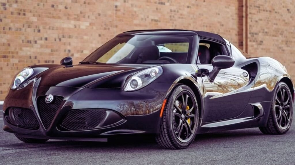 The 2028 Alfa Romeo 4E Spider aims